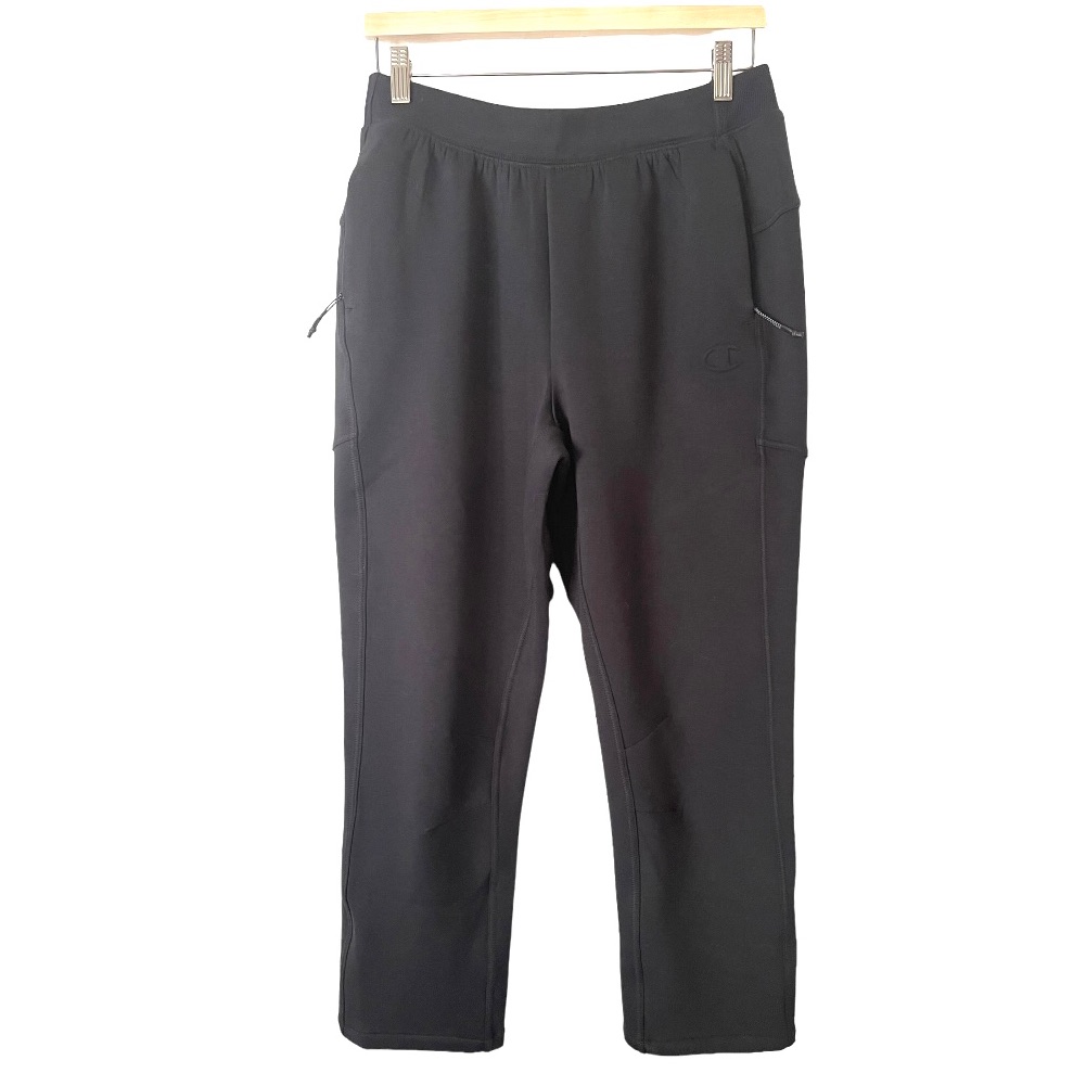Champion Black Performance Sweatpants With Zip Pockets L